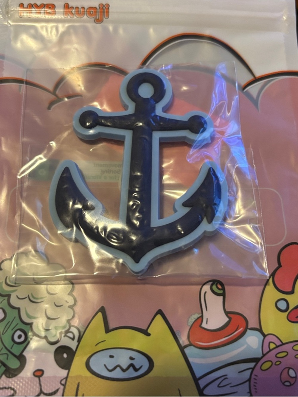 Blue Anchor Bogg bag charm jumbo